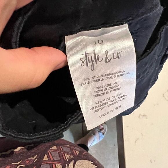 Style & Co black capri pants size 10 - Picture 4 of 8